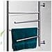 Scaldasalviette Termoarredo Elettrico Riscaldato 50 W Da Bagno Parete 4 Elementi - Foto miniatura 4
