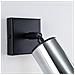 Lampada A Parete Winx Nero /cromo Sl. 1366 - Moderno Lampade Da Parete Nero /cromato 18.5x8x8 Cm - Foto miniatura 7