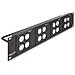 Pannello Patch Tipo-d Da 19? Con 4 Piastre Tipo-d 86 X 86 Mm E 4 Porte 2u Nero - Foto miniatura 1