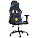 Sedia Da Gaming Massaggiante Nero E Blu In Similpelle - Foto miniatura 6