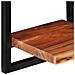 Lusso Casadino -  Mensole Parete 2 Pz 25x25x75 Cm Legno Massello Acacia E Acciaio - Foto miniatura 5