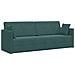 Divano Letto a Pavimento 2-in-1 Verde Scuro 213x144x60 cm Velvet - Foto miniatura 1