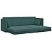 Divano Letto a Pavimento 2-in-1 Verde Scuro 213x144x60 cm Velvet - Foto miniatura 5