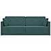 Divano Letto a Pavimento 2-in-1 Verde Scuro 213x144x60 cm Velvet - Foto miniatura 6
