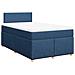 Giroletto a Molle con Materasso Blu 120x190 cm in Tessuto - Foto miniatura 1