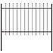 Recinzione da Giardino con Punta a Lancia Grigia 3,4x1 m in Acciaio - Foto miniatura 4
