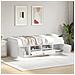 Divano Letto Con Cassetti Senza Materasso Bianco 100x200 Cm - Foto miniatura 8