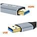 Cavo Video Hdmi A Usb-a Risoluzione Full Hd 1080p 1,8m, Nero - Foto miniatura 9