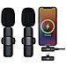 Microfono Lavalier Wireless Doppio Con Interfaccia Type-c - Microfono A Clip Per Streaming Live E Registrazione - Foto miniatura 3