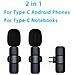 Microfono Lavalier Wireless Doppio Con Interfaccia Type-c - Microfono A Clip Per Streaming Live E Registrazione - Foto miniatura 4
