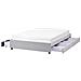 Letto Con Cassetti Contenitore Senza Testata Tessuto Prades 140 X 200 Cm Grigio Chiaro - Foto miniatura 2