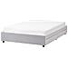 Letto Con Cassetti Contenitore Senza Testata Tessuto Prades 140 X 200 Cm Grigio Chiaro - Foto miniatura 3
