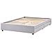 Letto Con Cassetti Contenitore Senza Testata Tessuto Prades 140 X 200 Cm Grigio Chiaro - Foto miniatura 4