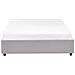 Letto Con Cassetti Contenitore Senza Testata Tessuto Prades 140 X 200 Cm Grigio Chiaro - Foto miniatura 5