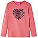 Maglietta da Bambina a Maniche Lunghe Rosa Antico 116 - Foto miniatura 1