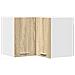 Armadio pensile Riga Quercia Sonoma e Bianca 57 x 57 x 40 cm - Foto miniatura 1
