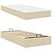 Struttura del letto con materasso Crema 90 x 190 cm Tessuto - Foto miniatura 5
