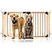 Bettacare Barriera Per Animali Domestici Espandibile In Legno Multipannello, Fino A 156cm, Legno Naturale, 76cm Di Altezza - Foto miniatura 1