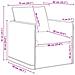 Divano 2 pcs Grigio scuro 196 x 82 x 85 cm Tessuto - Foto miniatura 9