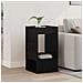 Tavolino Rovere Nero 30 x 30 x 56 cm Legno multistrato - Foto miniatura 2