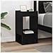 Tavolino Rovere Nero 30 x 30 x 56 cm Legno multistrato - Foto miniatura 4