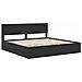 Struttura del letto Nero 200 x 200 cm Legno Ingegnerizzato - Foto miniatura 4
