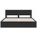 Struttura del letto Nero 200 x 200 cm Legno Ingegnerizzato - Foto miniatura 8