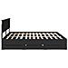 Struttura del letto Nero 200 x 200 cm Legno Ingegnerizzato - Foto miniatura 9
