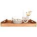 Vassoio In Teak Naturale Faro — 58x38 Cm Con Manici Integrati - Foto miniatura 2