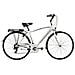 Bici Da Uomo City Bike Telaio In Alluminio Bicicletta Misura 28 Linea Ego Cambio 6v Ego6v Completa Di Accessori E Luci A Led - 52 Bianco Blu - Foto miniatura 1
