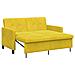 Divano letto Giallo Tessuto - Foto miniatura 1