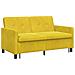 Divano letto Giallo Tessuto - Foto miniatura 5