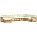 Set di divani da esterno con cuscino 8 pcs Bianco e Crema - Foto miniatura 1