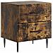 Armadio da Notte 2 pcs Rovere Fumo 43 x 34,5 x 47,5 cm - Foto miniatura 3