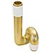 Vaso Bann Big Bianco E Oro In Resina 15,3x30,5 Cm - Foto miniatura 2