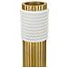 Vaso Bann Big Bianco E Oro In Resina 15,3x30,5 Cm - Foto miniatura 3