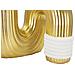 Vaso Bann Big Bianco E Oro In Resina 15,3x30,5 Cm - Foto miniatura 4
