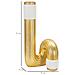 Vaso Bann Big Bianco E Oro In Resina 15,3x30,5 Cm - Foto miniatura 6