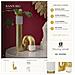 Vaso Bann Big Bianco E Oro In Resina 15,3x30,5 Cm - Foto miniatura 7