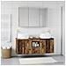 Set di Armadi da Bagno 4 pcs Legno antico Legno ingegnerizzato - Foto miniatura 4