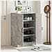 Mobile per scarpe UTRECHT 59,5 x 39,5 x 87 cm Grigio Cemento - Foto miniatura 2