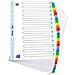 File Divisori A4 A-z Bianco Con Colorato Di Plastica Tabs 1 Imposta - Foto miniatura 1