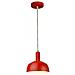 Lampadario Pendente Moderno 1mt E14 Plastica + Alluminio Ø180mm Vt-7100 - Sku 3924 Rosso - Foto miniatura 1