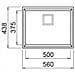 Lavello Karisma 105 Keratek Plus Sottotop 56x43 cm 1 vasca Colore Bianco Assoluto 96 - Foto miniatura 2