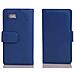 Custodia Compatibile Con Htc Desire 600 In Blu Reale - Coperchio Protettivo In Ecopelle Testurizzata E Tasca Per Carte Di Credito - Foto miniatura 2