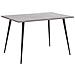 Tavolo Da Pranzo Effetto Cemento E Nero 120 X 80 Cm Santiago - Foto miniatura 1