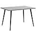 Tavolo Da Pranzo Effetto Cemento E Nero 120 X 80 Cm Santiago - Foto miniatura 9