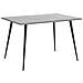 Tavolo Da Pranzo Effetto Cemento E Nero 120 X 80 Cm Santiago - Foto miniatura 14
