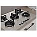 Piano Cottura ING 72T / TD a Gas 5 Fuochi Gas Colore Marrone - Foto miniatura 9