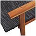 Lettino Prendisole Polyrattan e Legno Massello di Acacia Nero - Foto miniatura 7